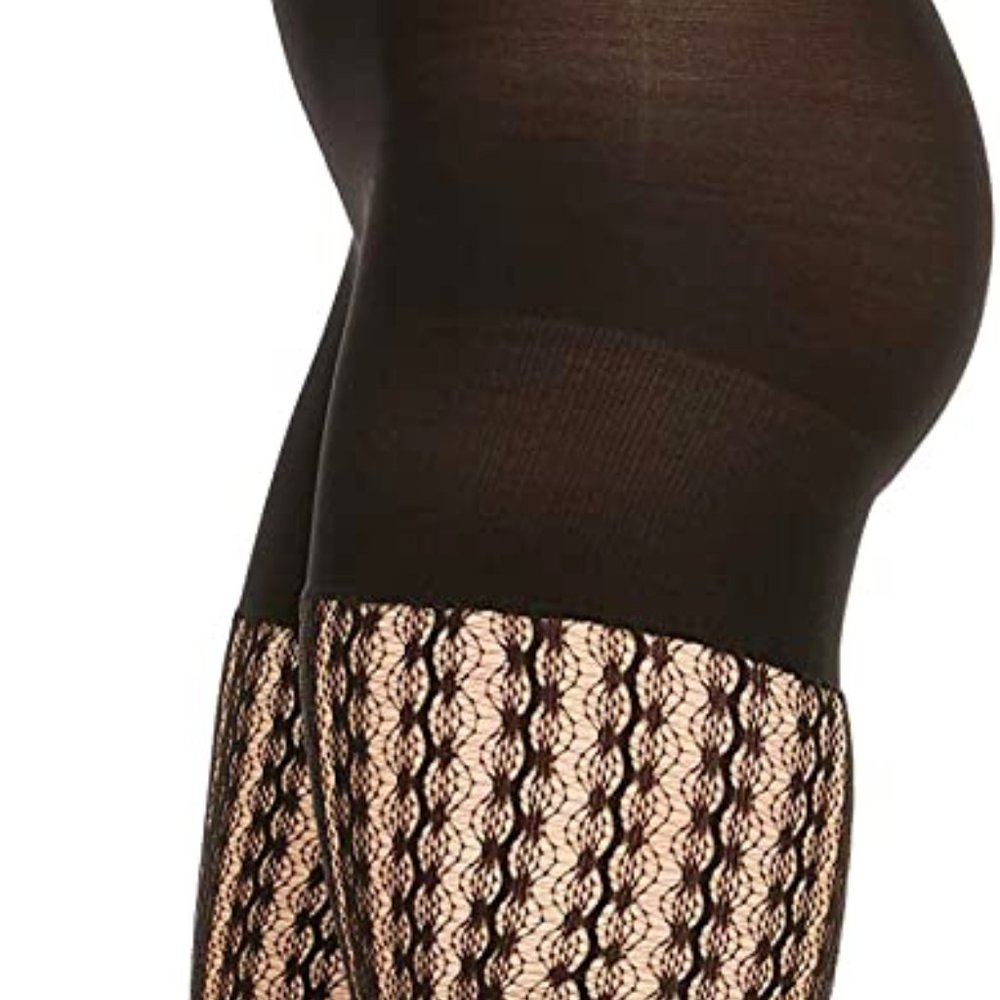 SPANX LOT of 2 Bodyshaping Tuxedo Stripe Tights - Picture 3 of 16
